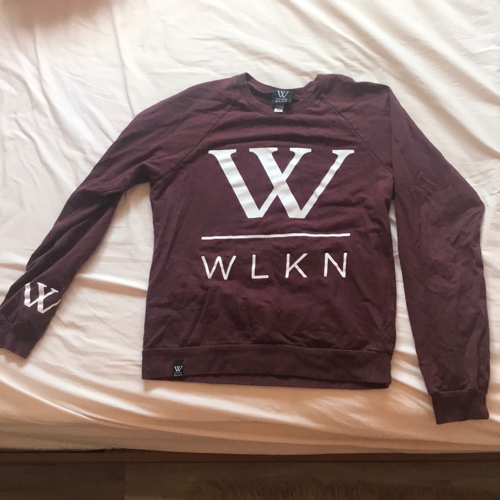 Burgundy WLKN sweater
